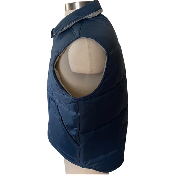 Vtg 80s Active Generation Blue Ski Puffer Vest XL - Picture 3 of 11